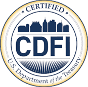 Certification Seal for CDFI, from the US Department of the Treaasury