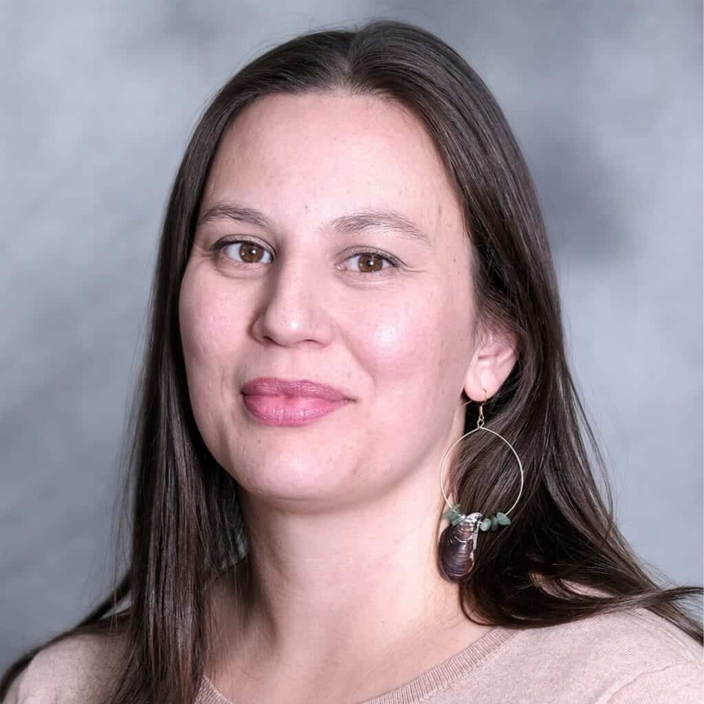 A headshot of Sarah Dybdahl.