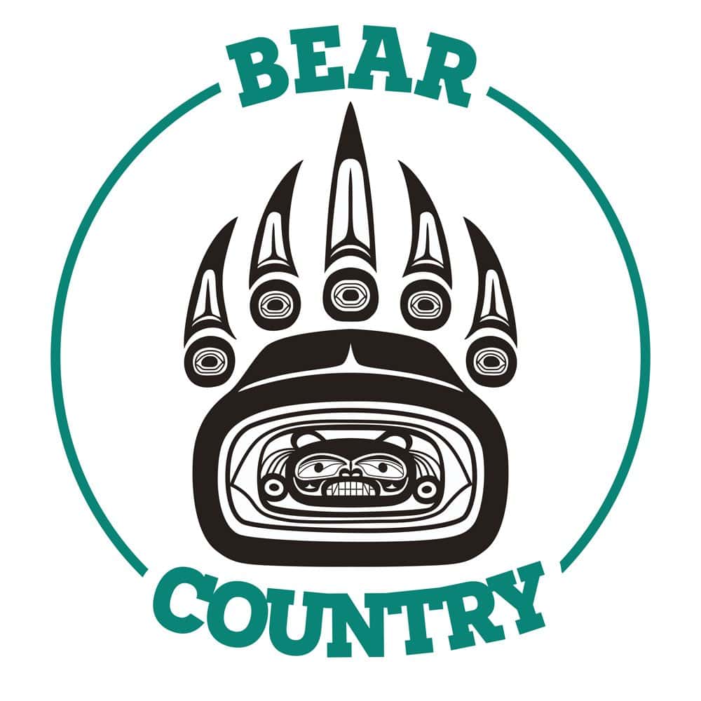 The bear country logo is shown in green and black.