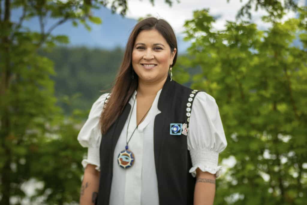 A headshot of Barbara ‘Wáahlaal Gidaag Blake.
